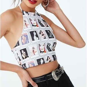 Selena cropped Halter top